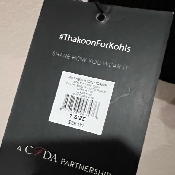 NWT Thakoon x Kohls DesigNation Collab Iconic Big Ben Winter Scarf London - Picture 10 of 10